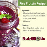 NutriBiotic protéine riz chocolat – dosage et boisson protéinée pratique