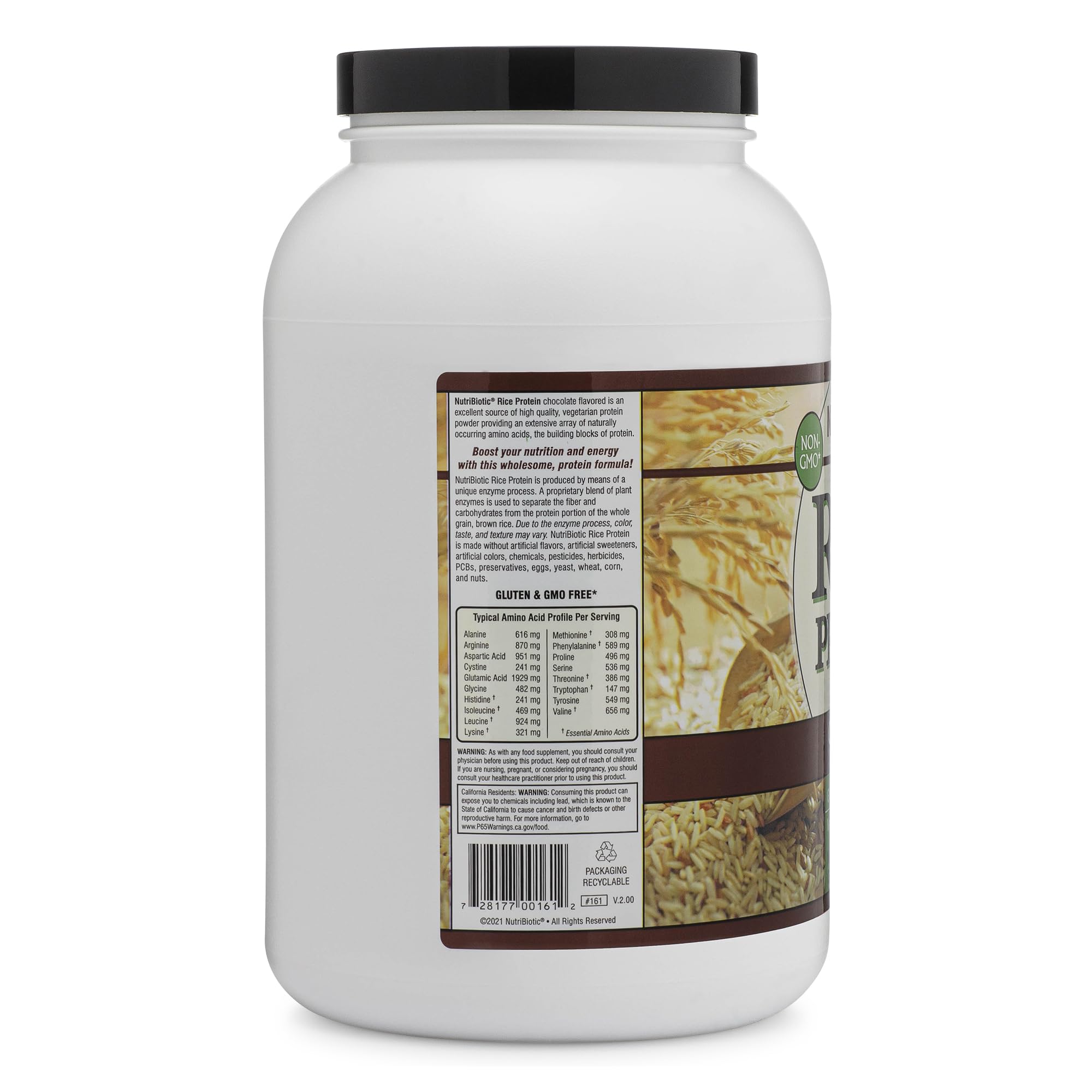 NutriBiotic protéine riz chocolat – poudre légère idéale pour smoothies protéinés