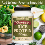 NutriBiotic protéine riz sans gluten, alimentation saine et digeste.