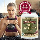 NutriBiotic protéine riz usage mixage lait, idéale dans les shakes rapides