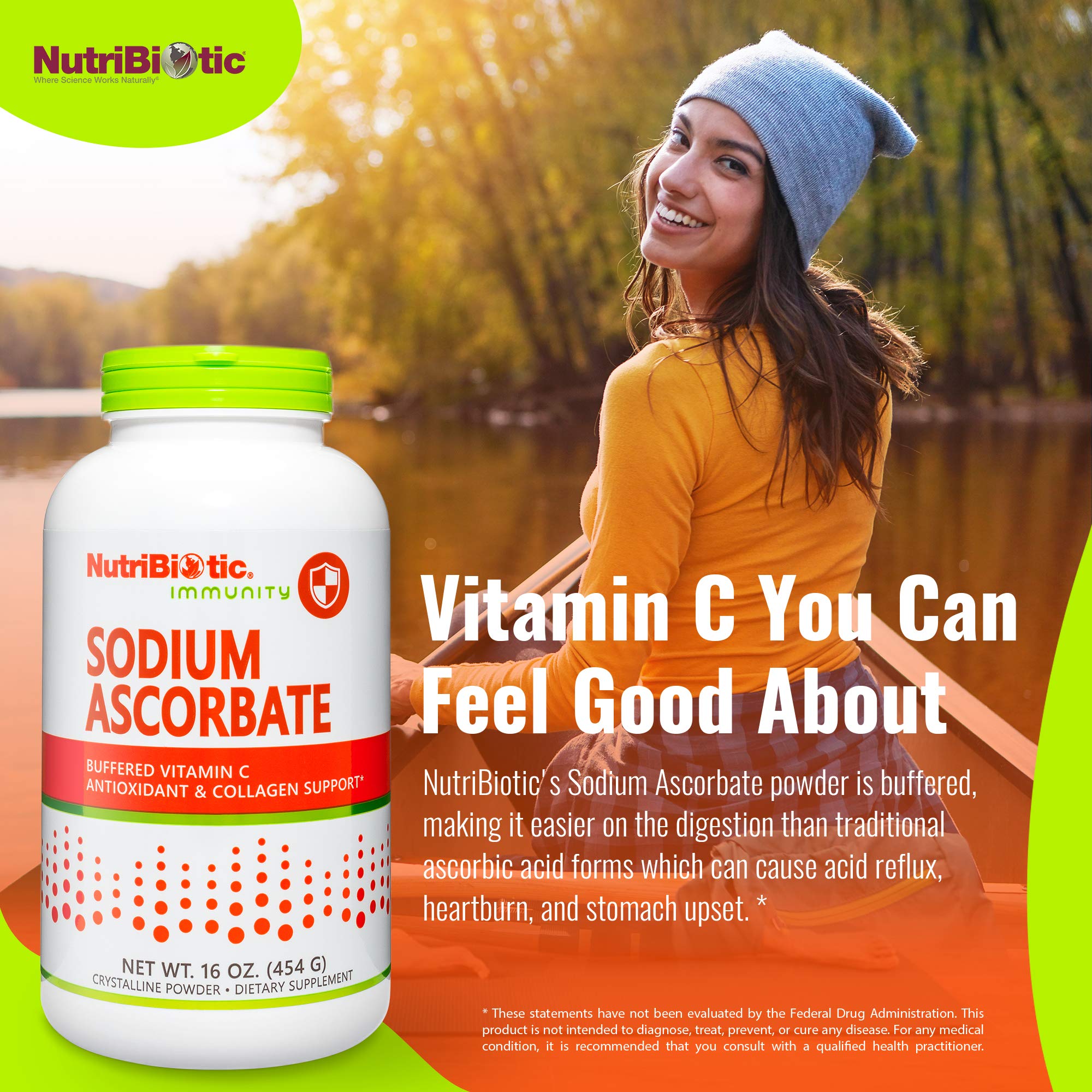 Dégustation de poudre NutriBiotic — confort digestif amélioré.