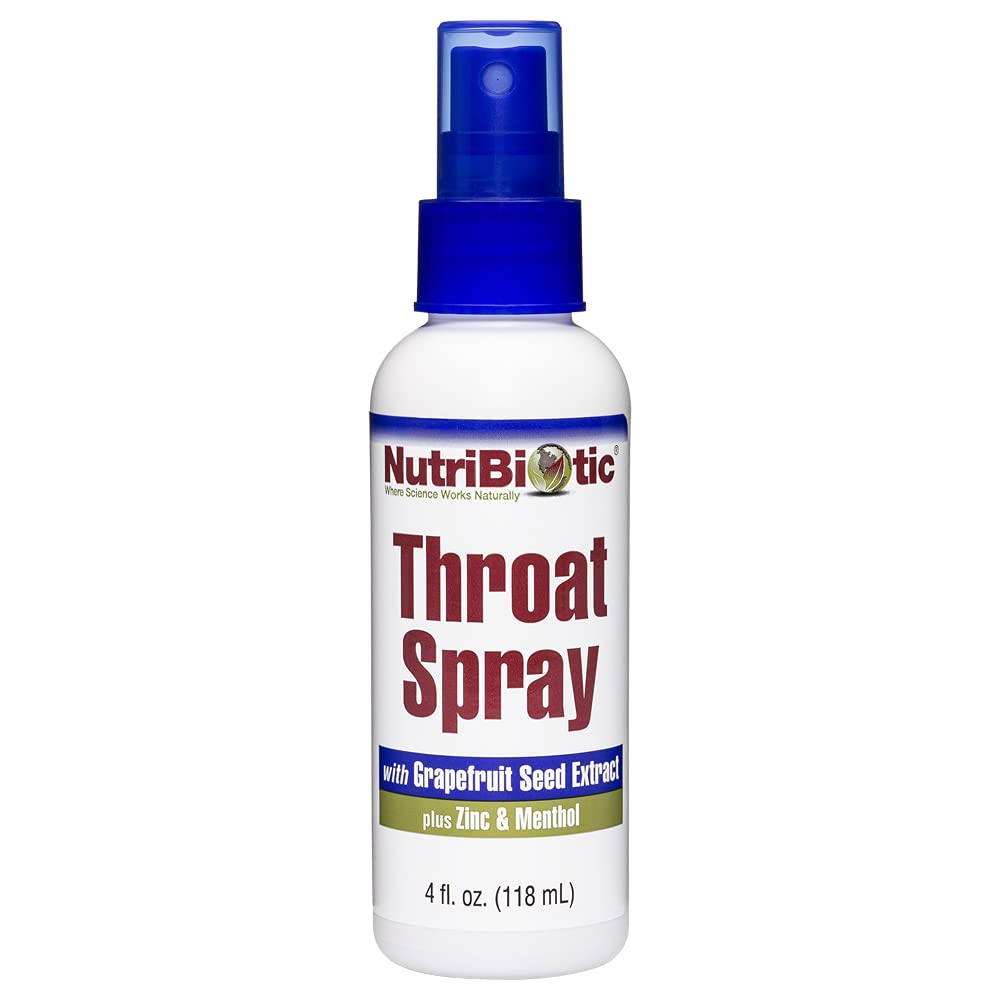 NutriBiotic Spray Gorge bouteille – apaisement rapide et usage pratique.