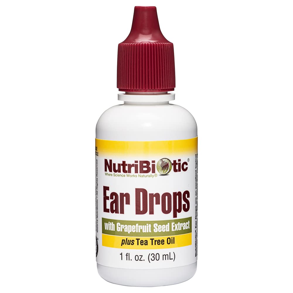 NutriBiotic gouttes oreille – flacon pratique pour soins quotidiens des oreilles sensibles.