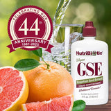 NutriBiotic GSE contenu bioflavonoides, option vegan et sans allergènes.