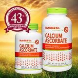 Etiquette NutriBiotic Calcium Ascorbate – ingrédients clairs et origine naturelle.