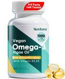 Nutribota Omega 3 végan – bouteille gélules DHA et EPA pour cerveau.