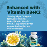 Nutribota Omega 3 végan – D3 et K2 végan améliorent l'absorption du calcium.