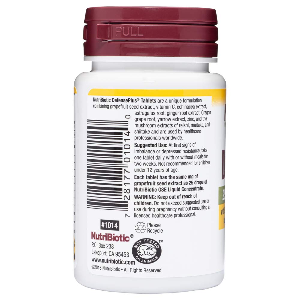 NutriBiotic DefensePlus icône vegan et sans gluten.