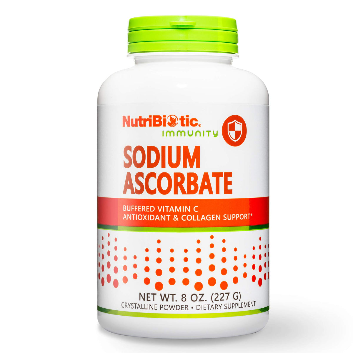 NutriBiotic Sodium Ascorbate bouteille: soutien potentiel au système immunitaire et digestion douce.