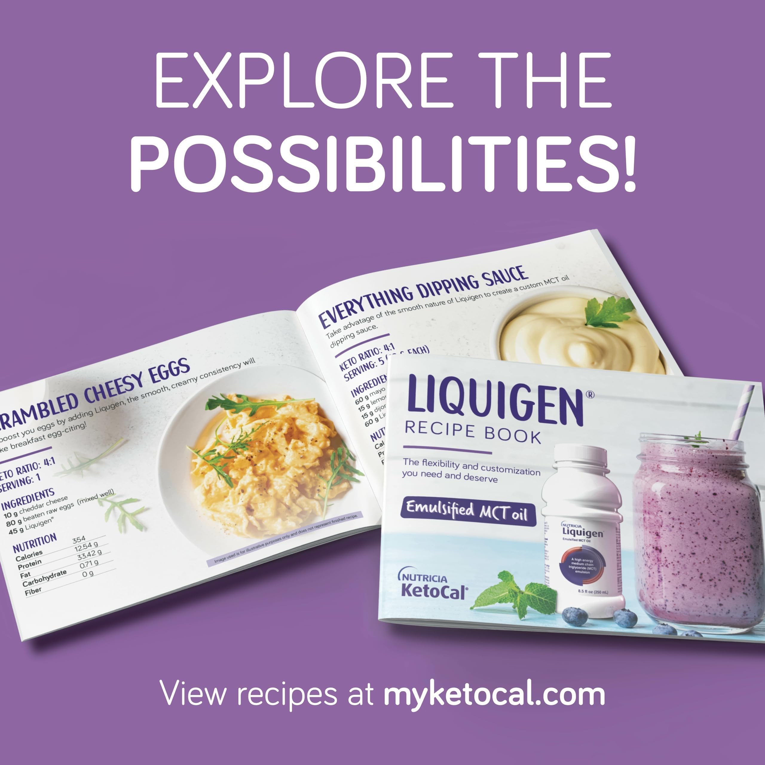 Liquigen Nutricia étiquette claire facilitant l'identification et le dosage en cuisine