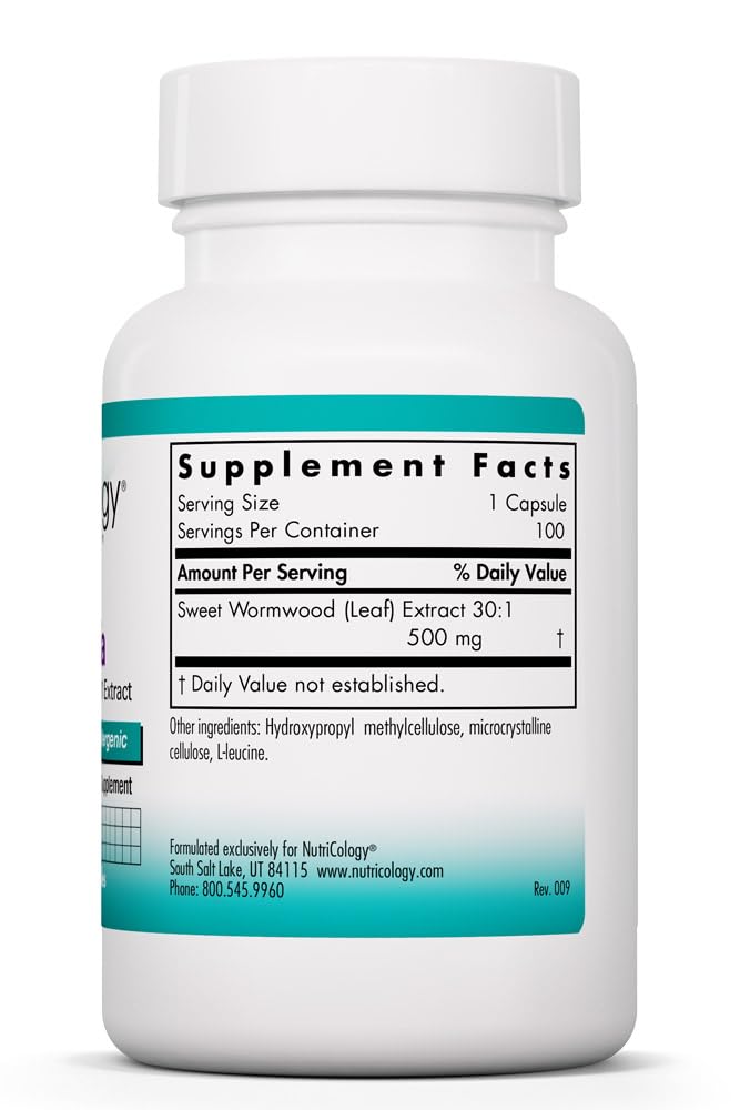 Capsules végétariennes hypoallergéniques Nutricology Artemisia Annua, intégration facile