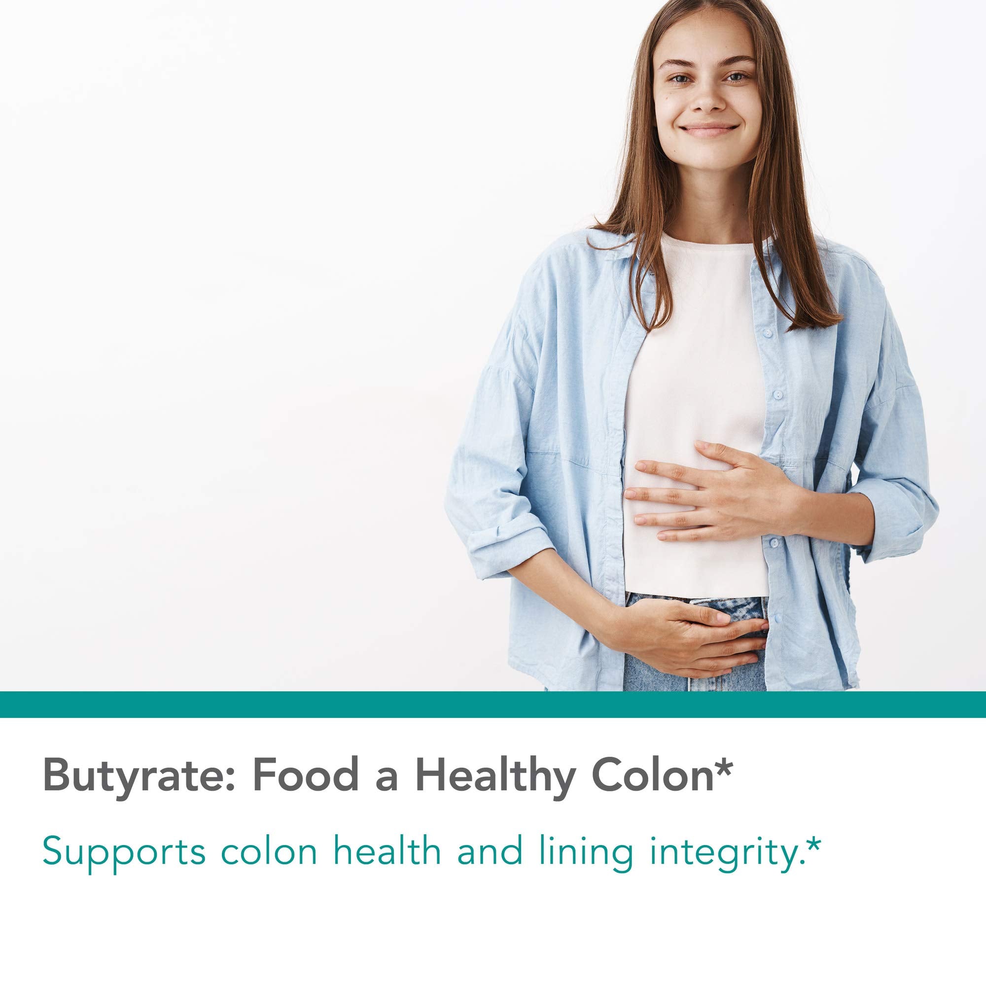 NutriCology ButyrAid – capsules végétariennes, libération retardée pour la muqueuse