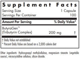 NutriCology ButyrAid – étiquette claire pour le dosage pratique