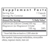 Nutricology Calcium Magnesium Citrate, composition equilibree, absorption efficace pour un soutien osseux.