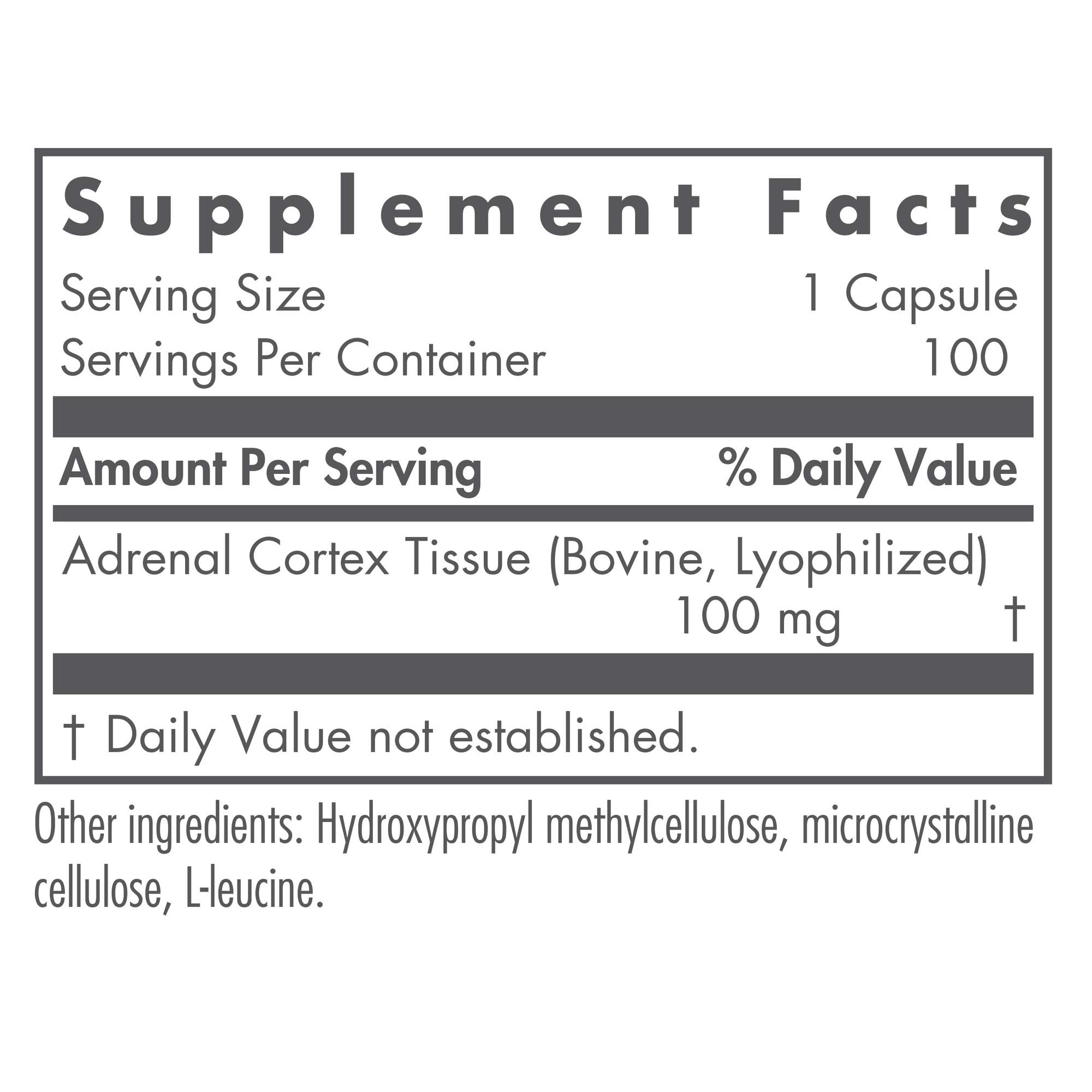 Nutricology Comprimés Soutien surrénal — prise quotidienne pratique.