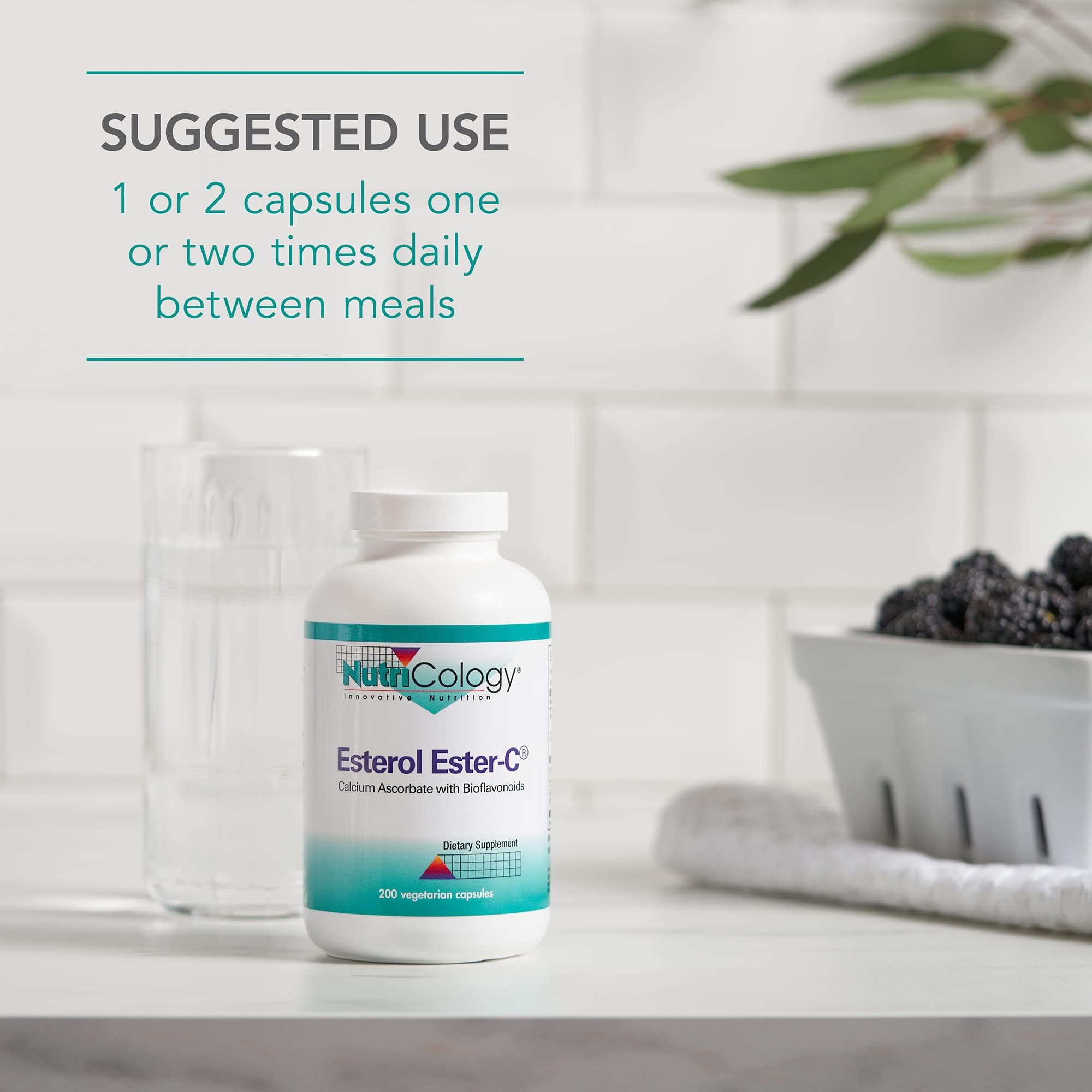 Nutricology Esterol calcium-ascorbate favorise une absorption potentielle optimale.
