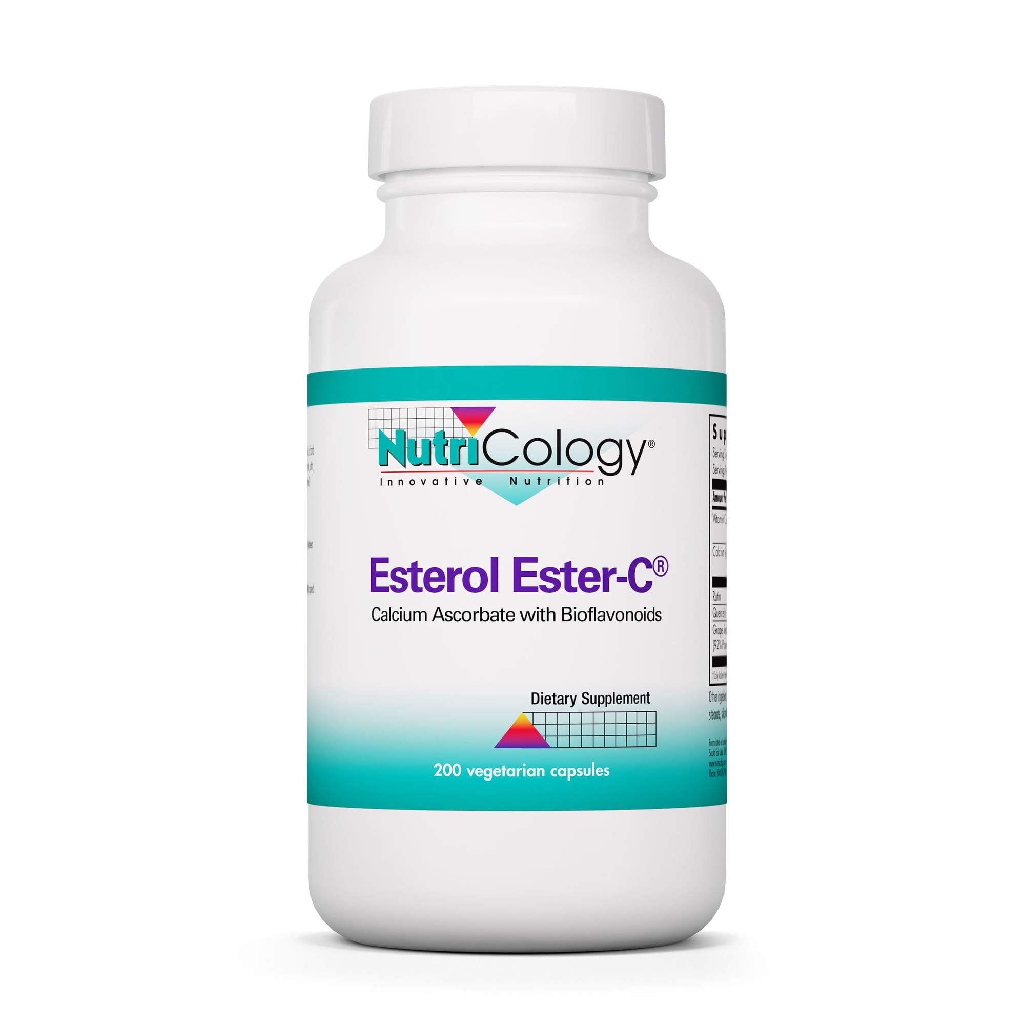 Nutricology Esterol capsules visibles, bouteille prête à l’emploi pour un apport quotidien en vitamine C.
