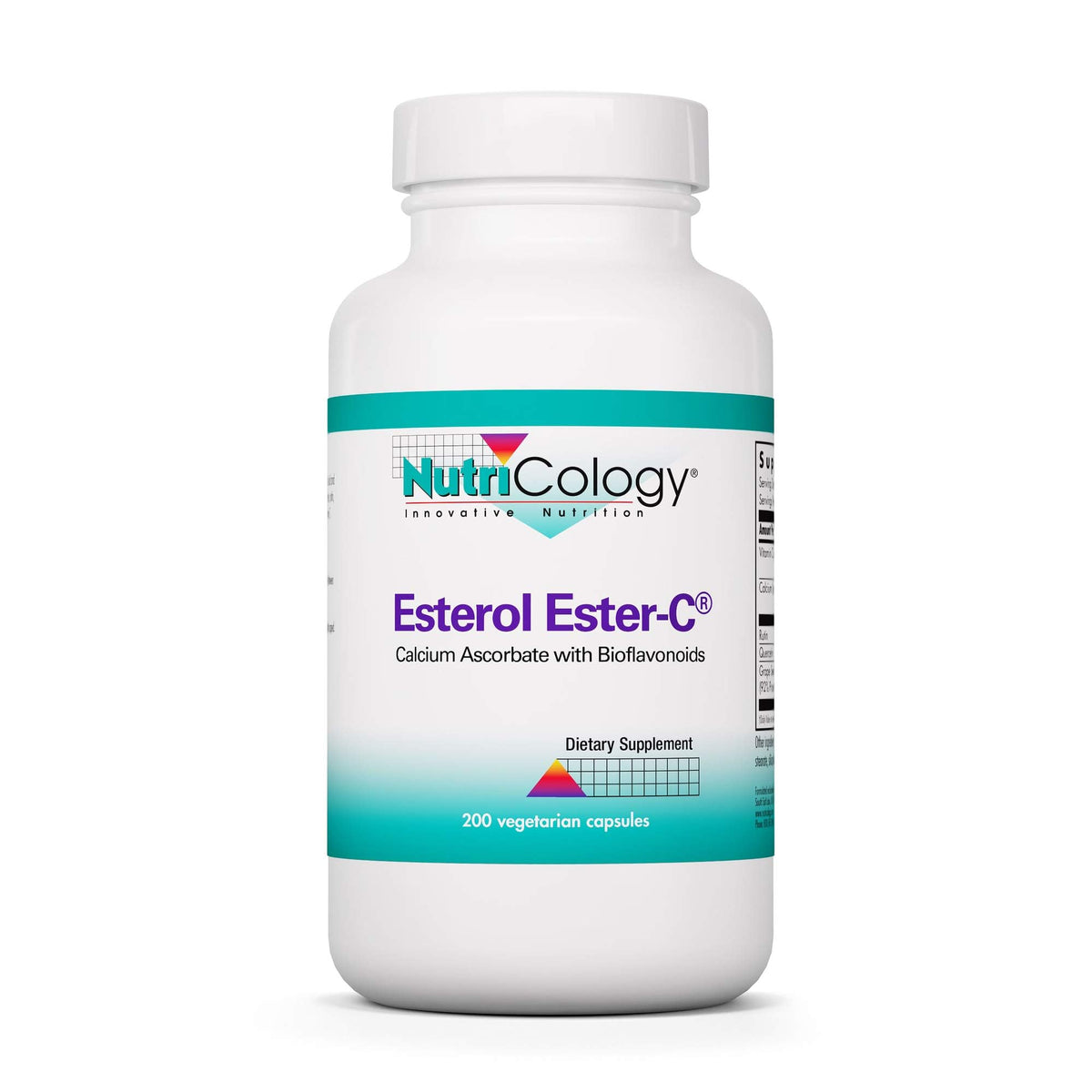 Nutricology Esterol capsules visibles, bouteille prête à l’emploi pour un apport quotidien en vitamine C.