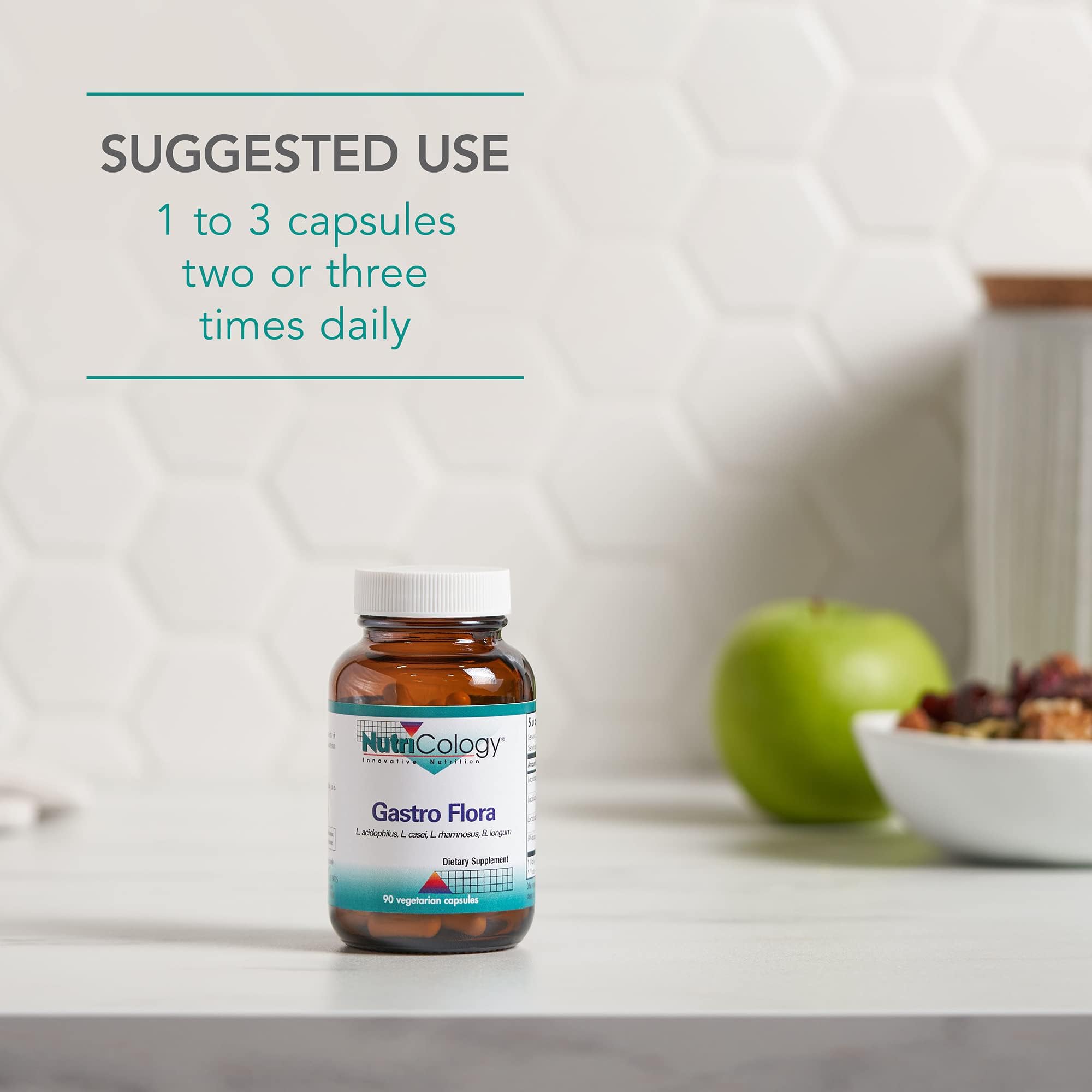 Nutricology Gastro Flora – dose recommandée et facilité d'utilisation.