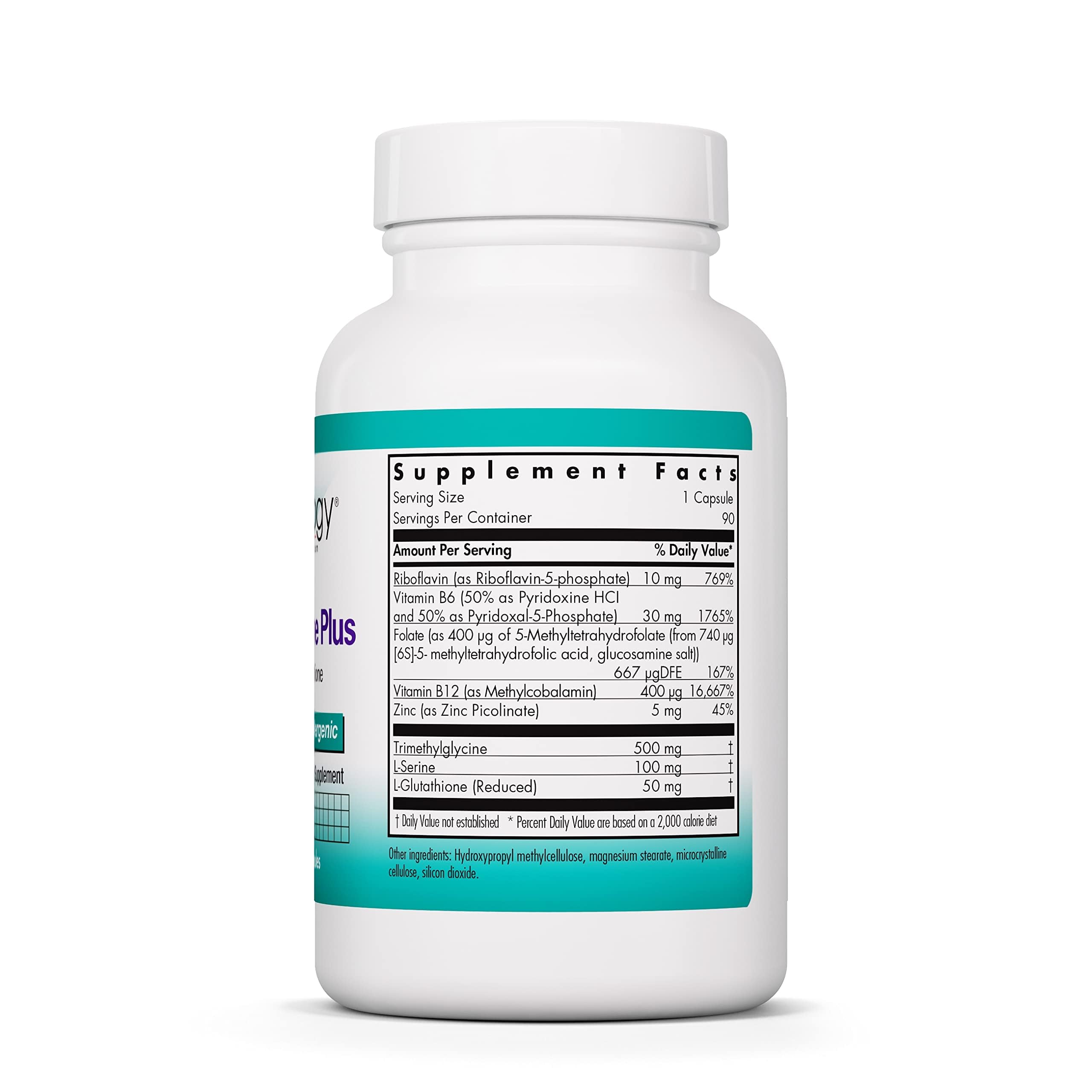 Nutricology Homocysteine Plus – gélules visibles, prise lors des repas.
