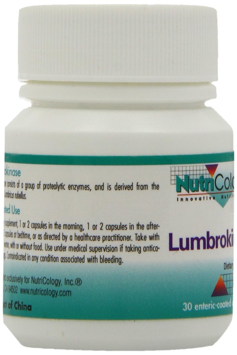 Nutricology Lumbrokinase, préparation avec eau facile et rapide.