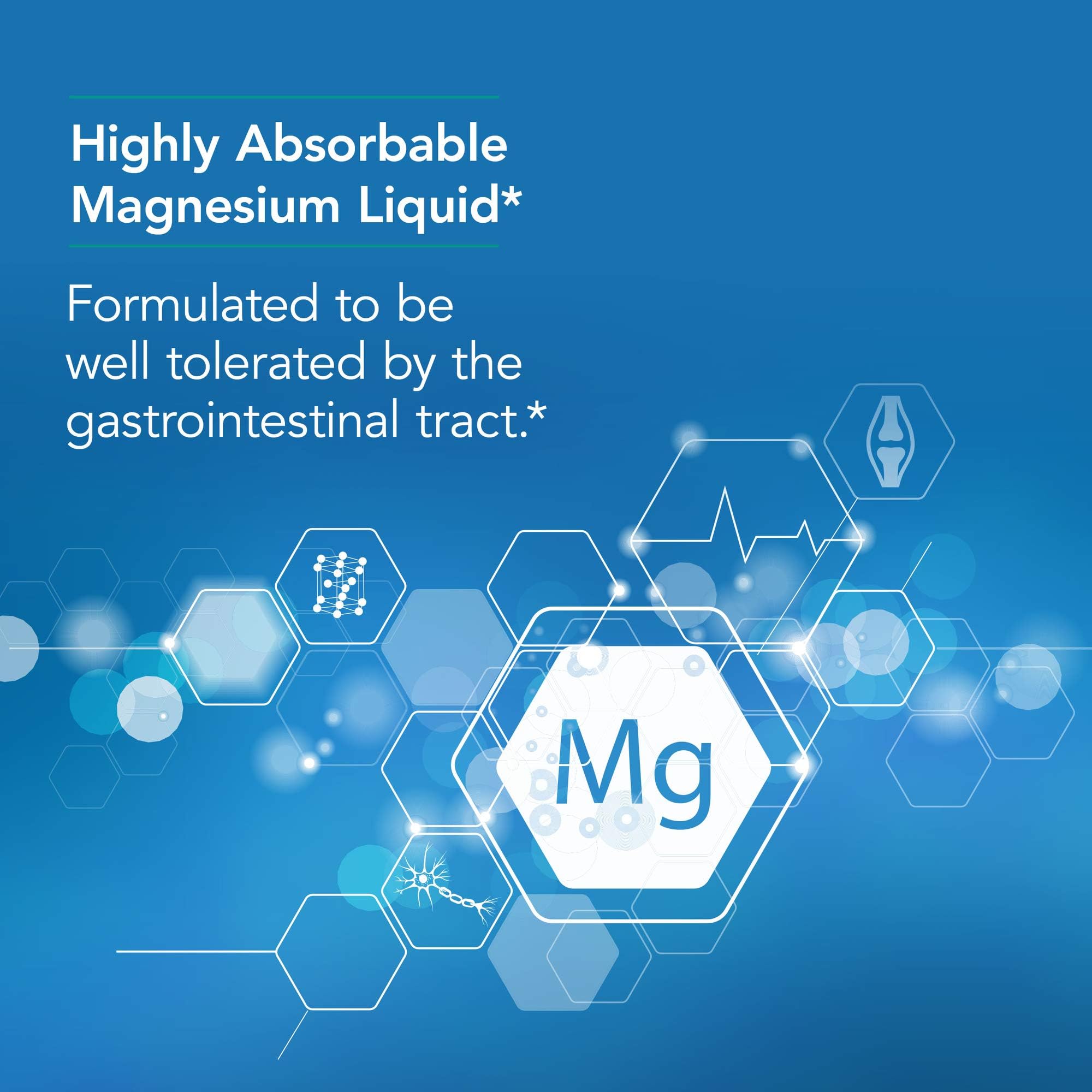 Nutricology Magnésium Chlorure Liquide: soutien cardiovasculaire et énergie.