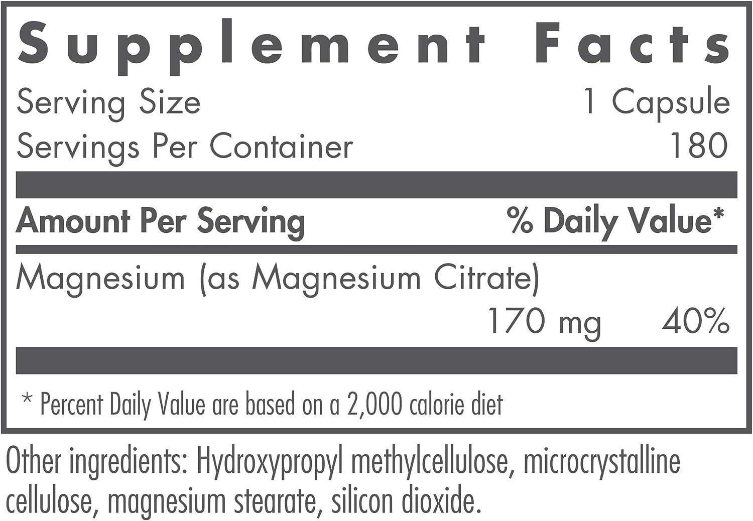 Nutricology Magnésium Citrate – flacon clair et absorption élevée.