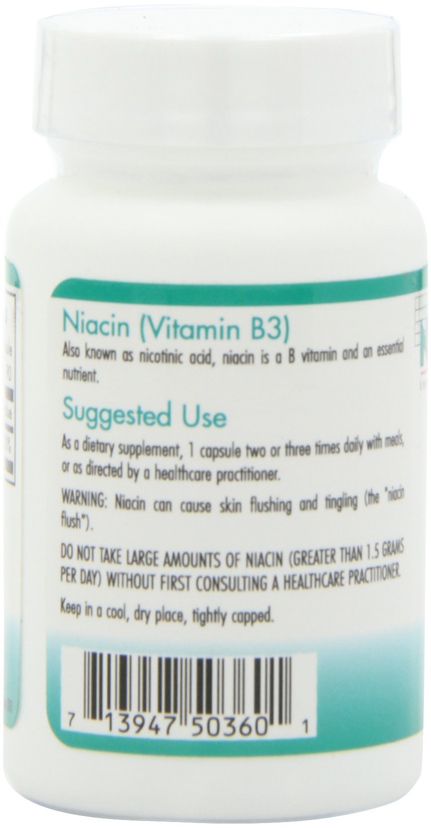 Nutricology Niacin – emballage boîte, présentation soignée et contrôles qualité.