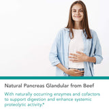 Enzymes amylase, protéase et lipase dans Nutricology Pancreas Porc 425 mg.