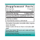 Capsules Nutricology Pancreas Porc 425 mg, présentation pratique.