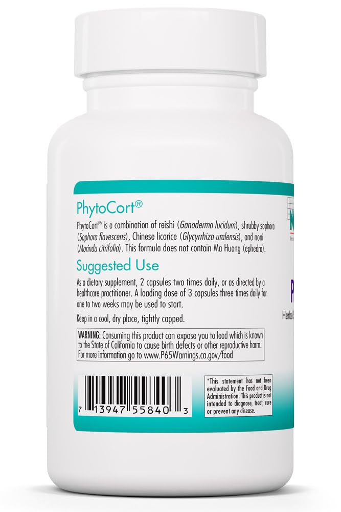 Nutricology PhytoCort: extrait de réishi pour le soutien potentiel.