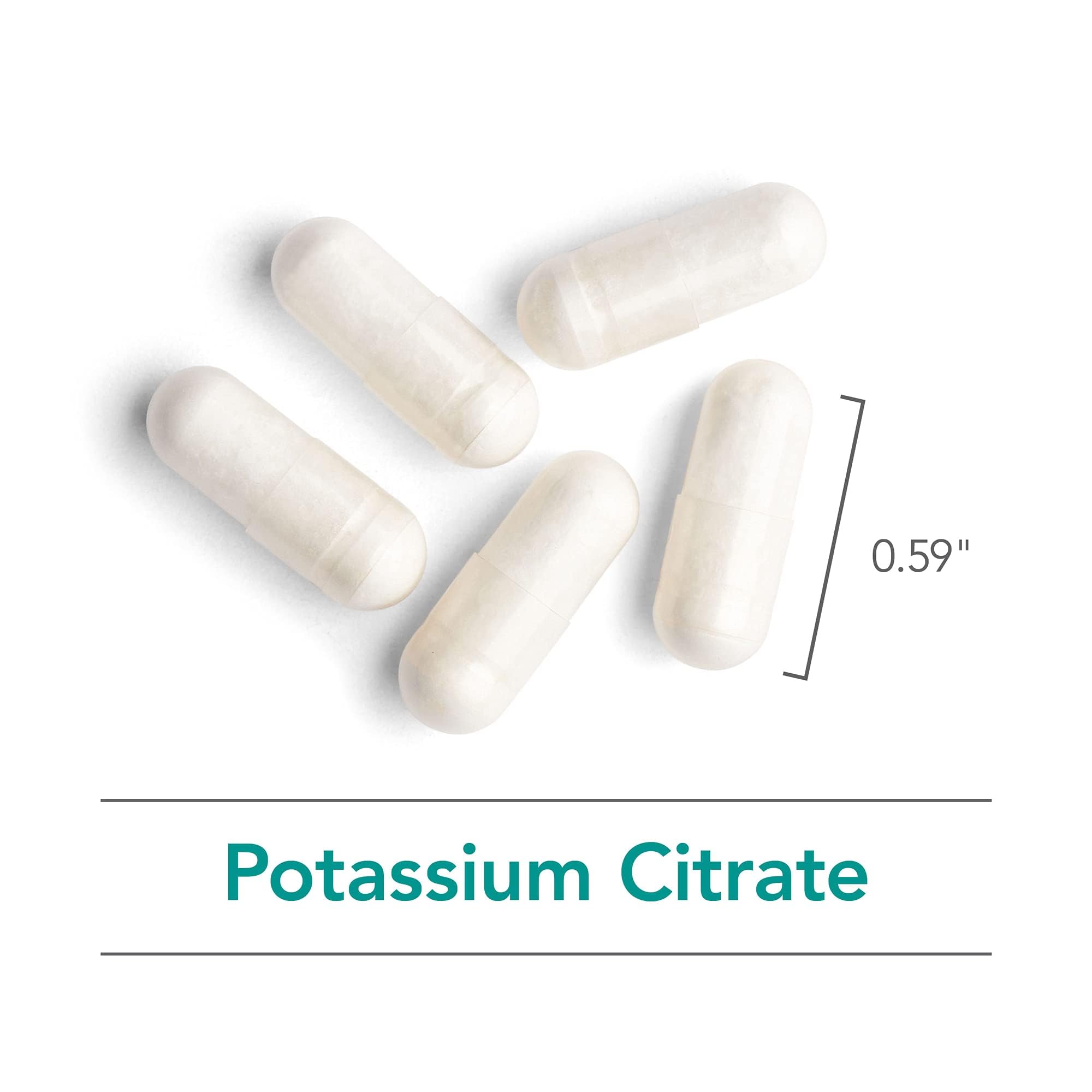 Nutricology Potassium Citrate – boîte emballage arrière, informations claires et guide d’utilisation