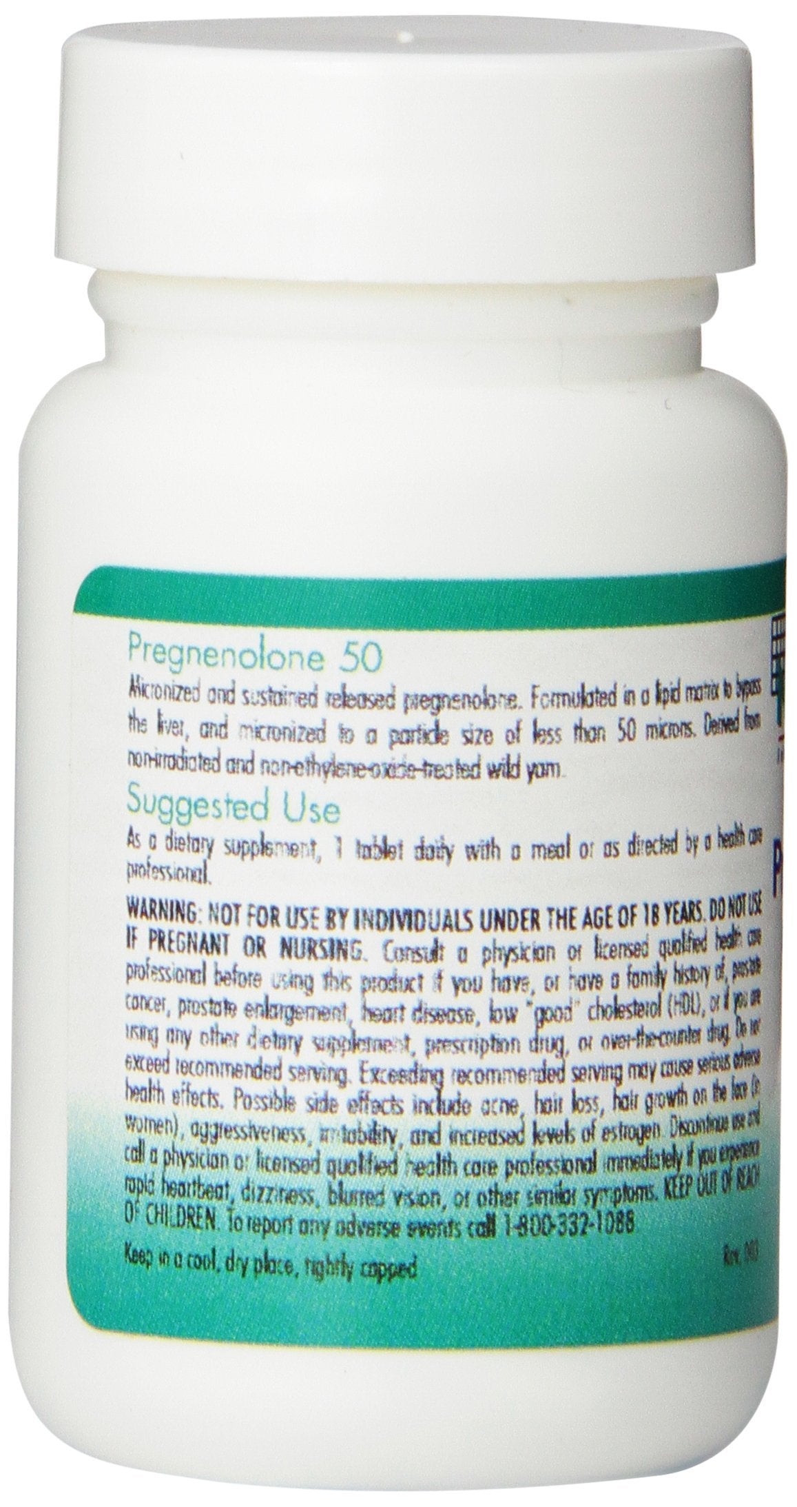 Nutricology Pregnenolone — igname sauvage non-OGM, pureté garantie