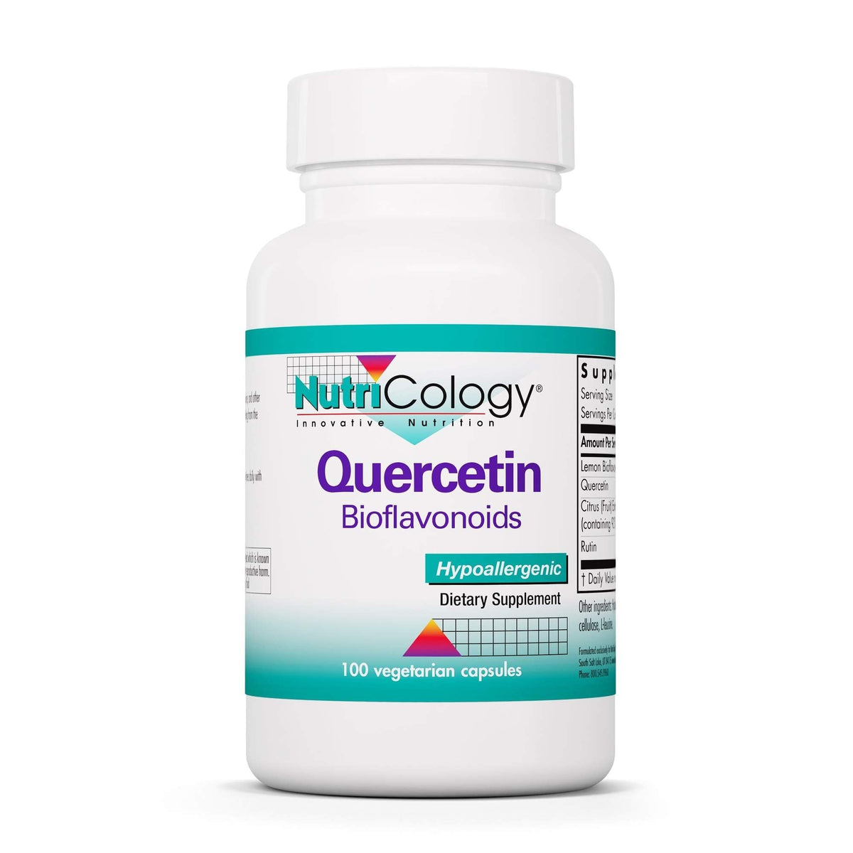 Nutricology Quercetine Bioflavonoïdes – complexe citron: soutien potentiel lors de sensibilités saisonnières