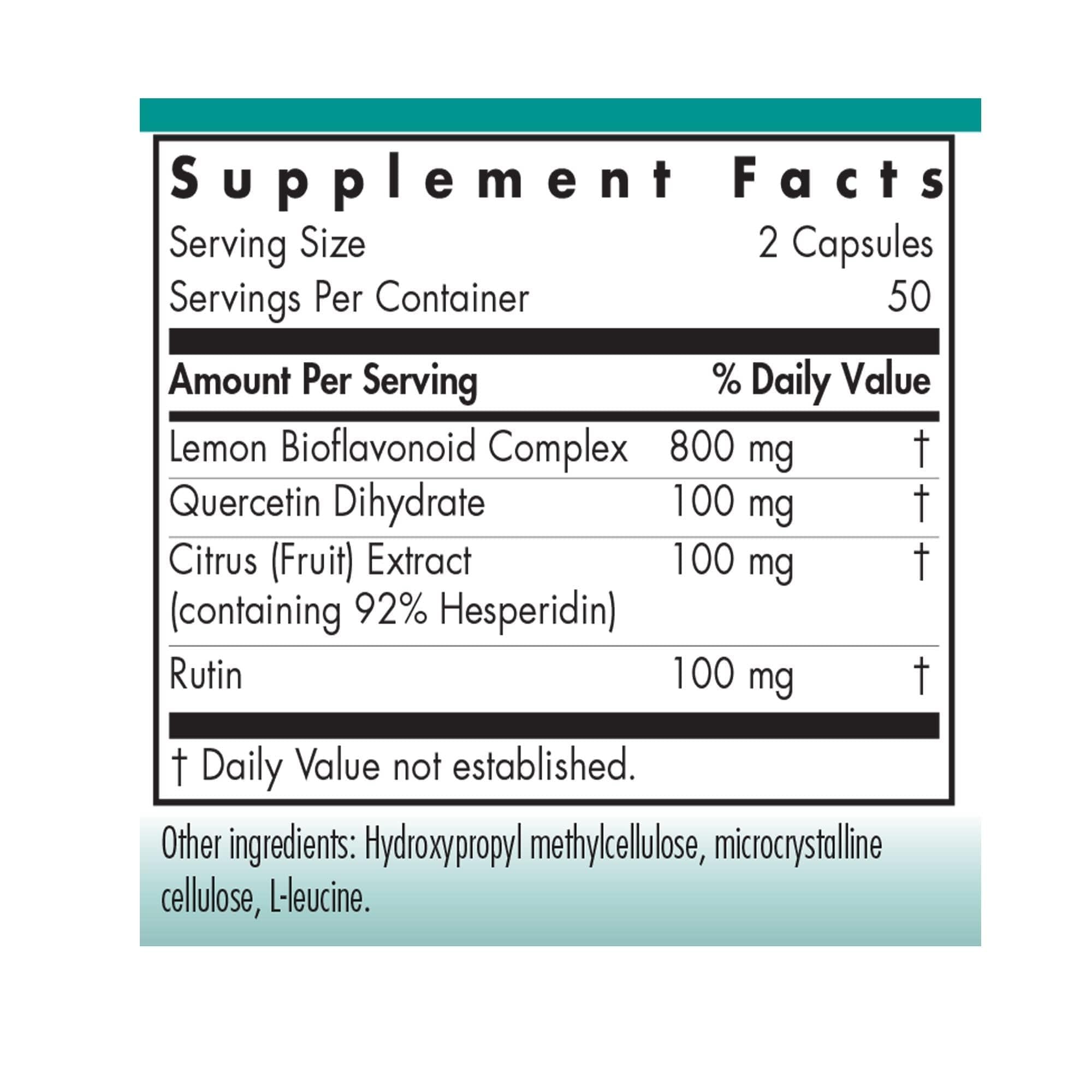 Nutricology Quercetine Bioflavonoïdes – rutin: association complète pour le rituel quotidien