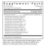 Nutricology Restore-Biotic Complete, capsules végétariennes, potence élevée pour une utilisation sans réfrigération.