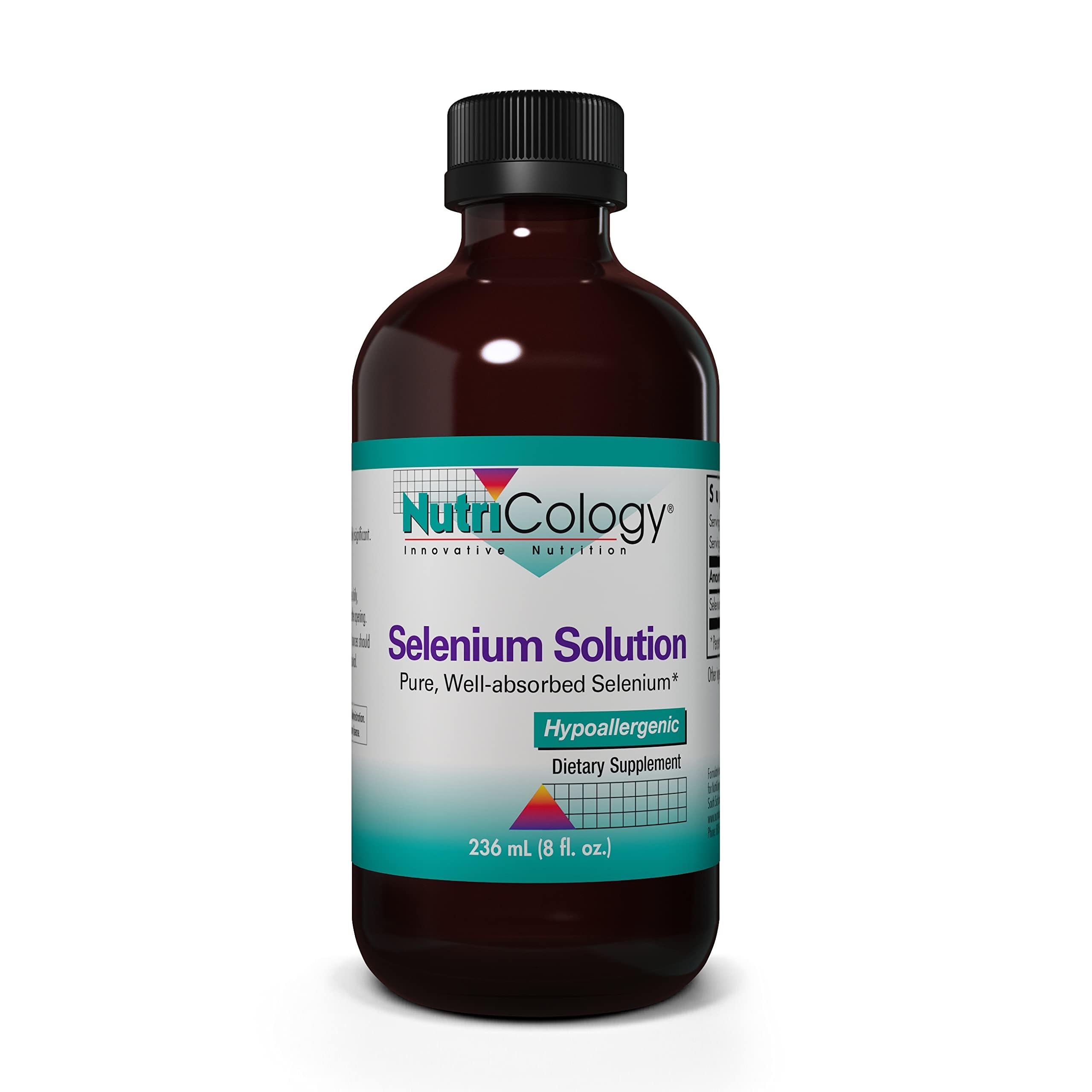 Nutricology Selenium Solution - bouteille, soutien thyroïdien potentiel