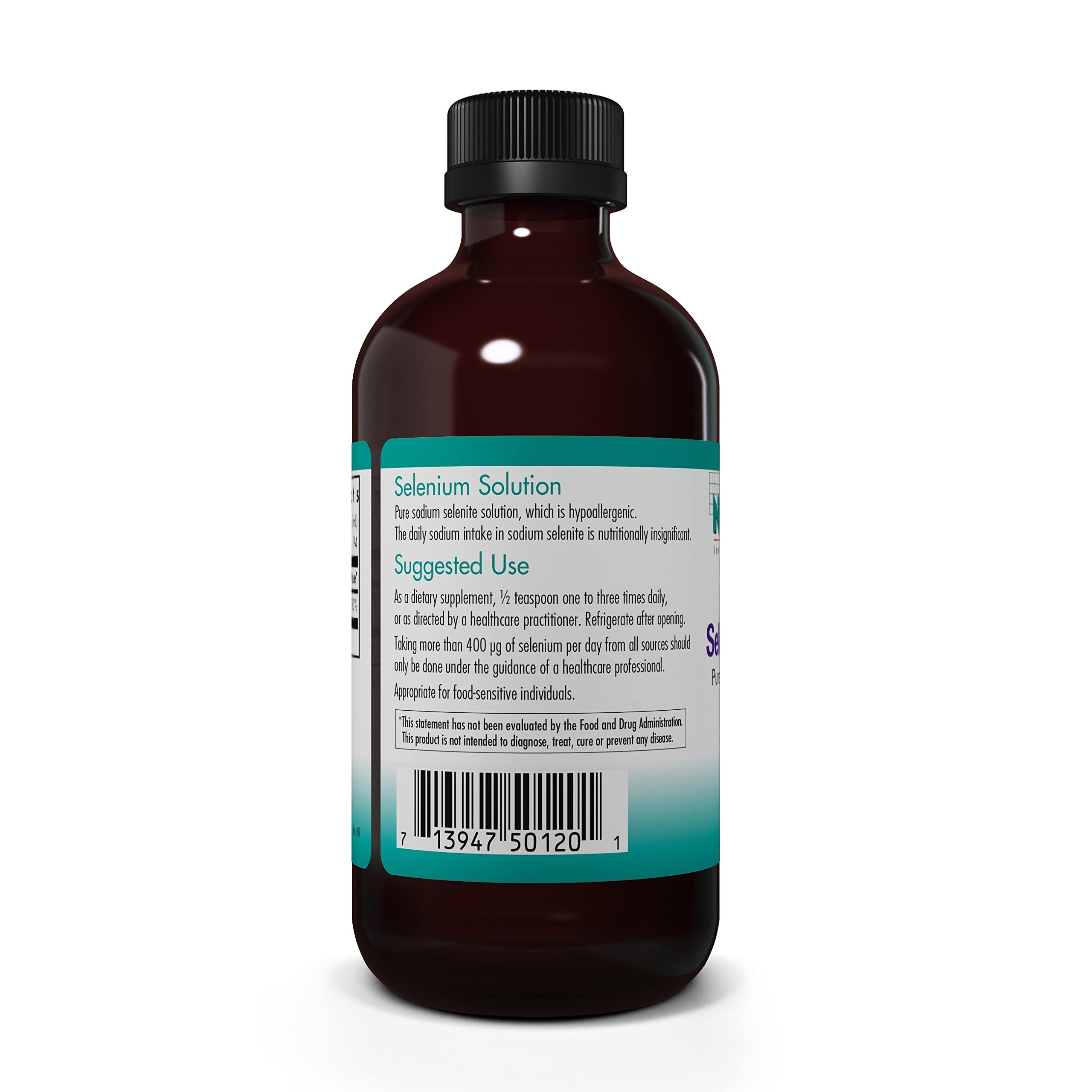 Nutricology Selenium Solution - etiquette produit, informations claires