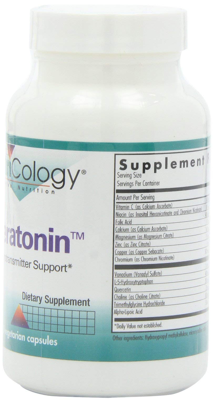 Nutricology Sérotonine: gélules en gros plan, équilibre potentiel des neurotransmetteurs.