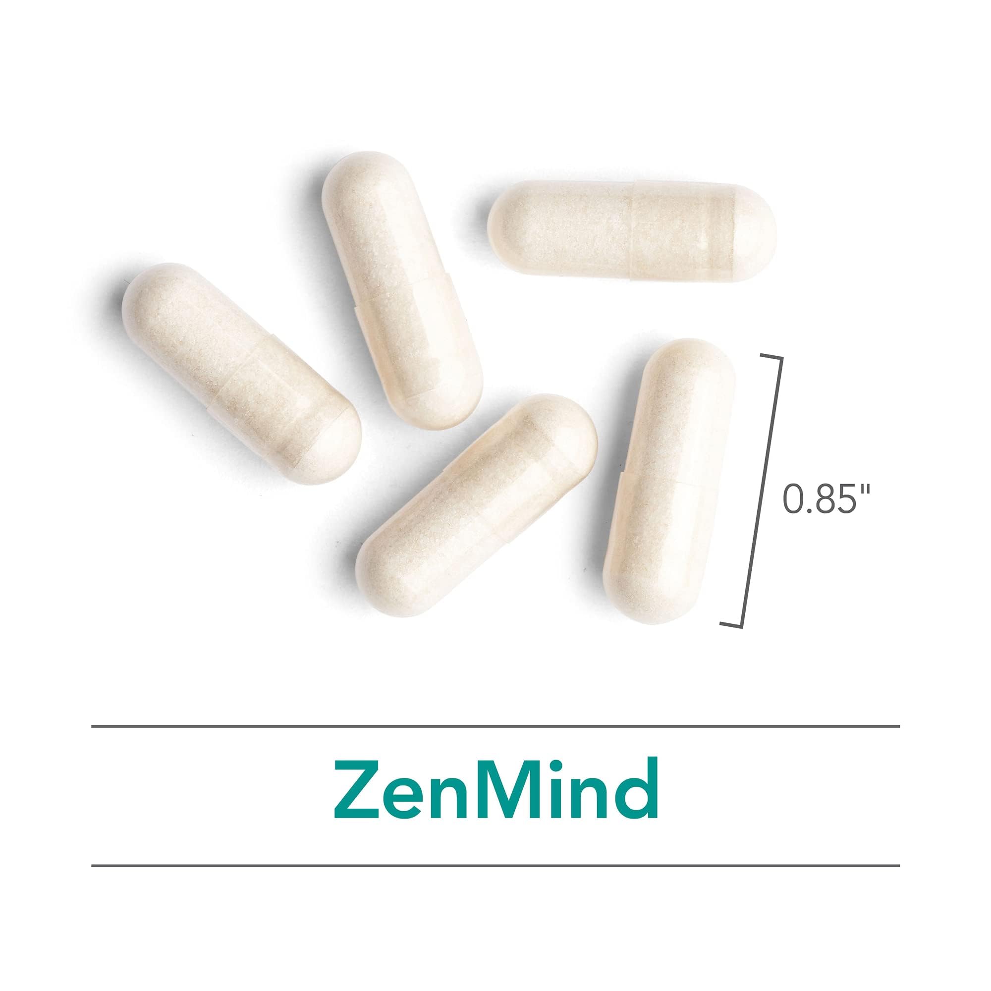 Dose quotidienne Nutricology ZenMind, montre 1 à 2 capsules entre repas.