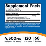 Nutricost Butcher's Broom Extrait – dose équivalente 4500 mg par portion
