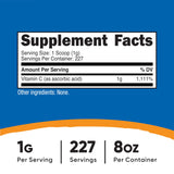 Nutricost acide ascorbique en poudre – cuillère-dose incluse facilite chaque portion.