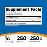 Cuillère-dose Nutricost Agmatine Sulfate assure des portions précises.