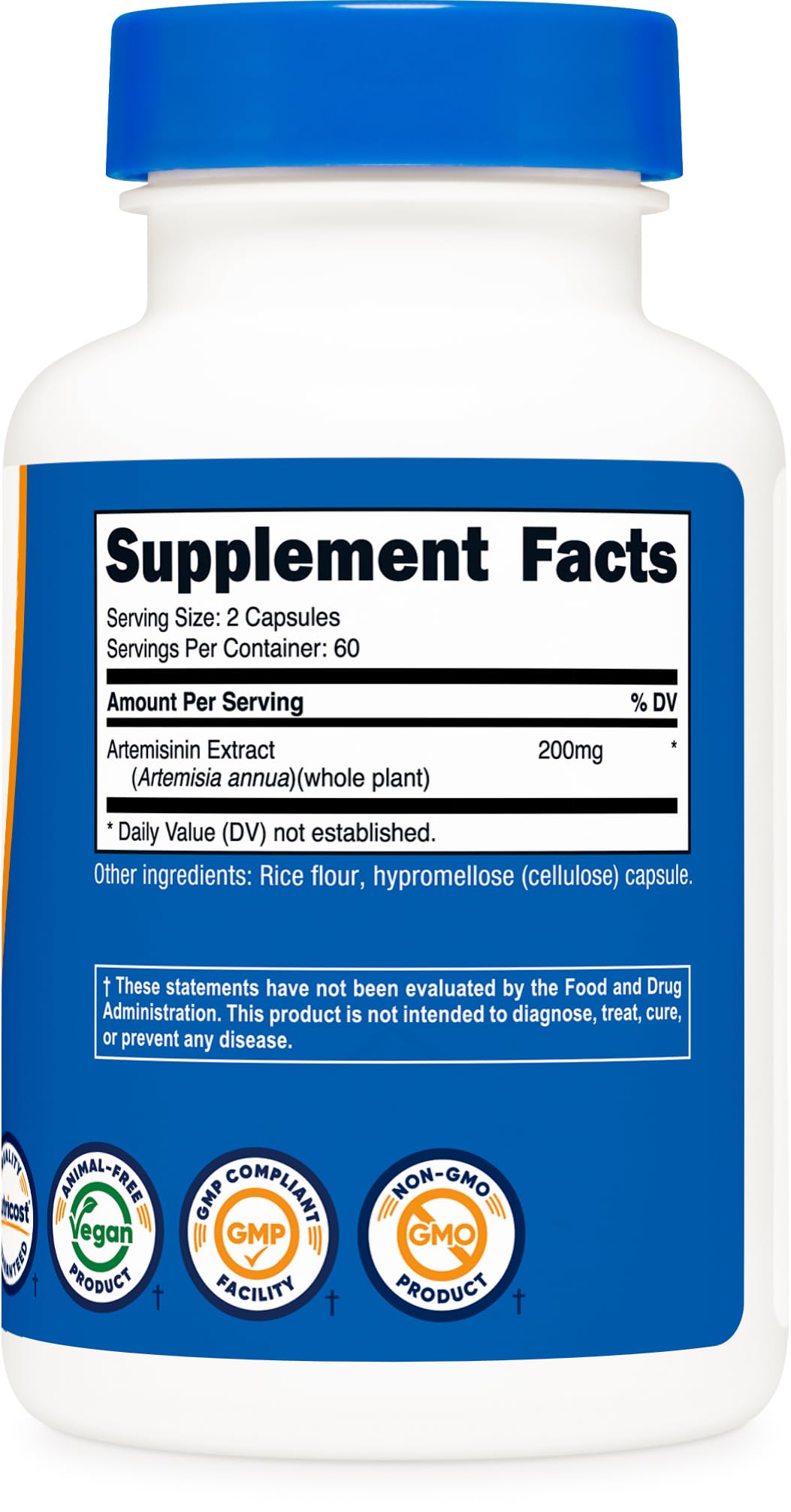 Mode d’emploi Artémisinine Nutricost – deux capsules par portion