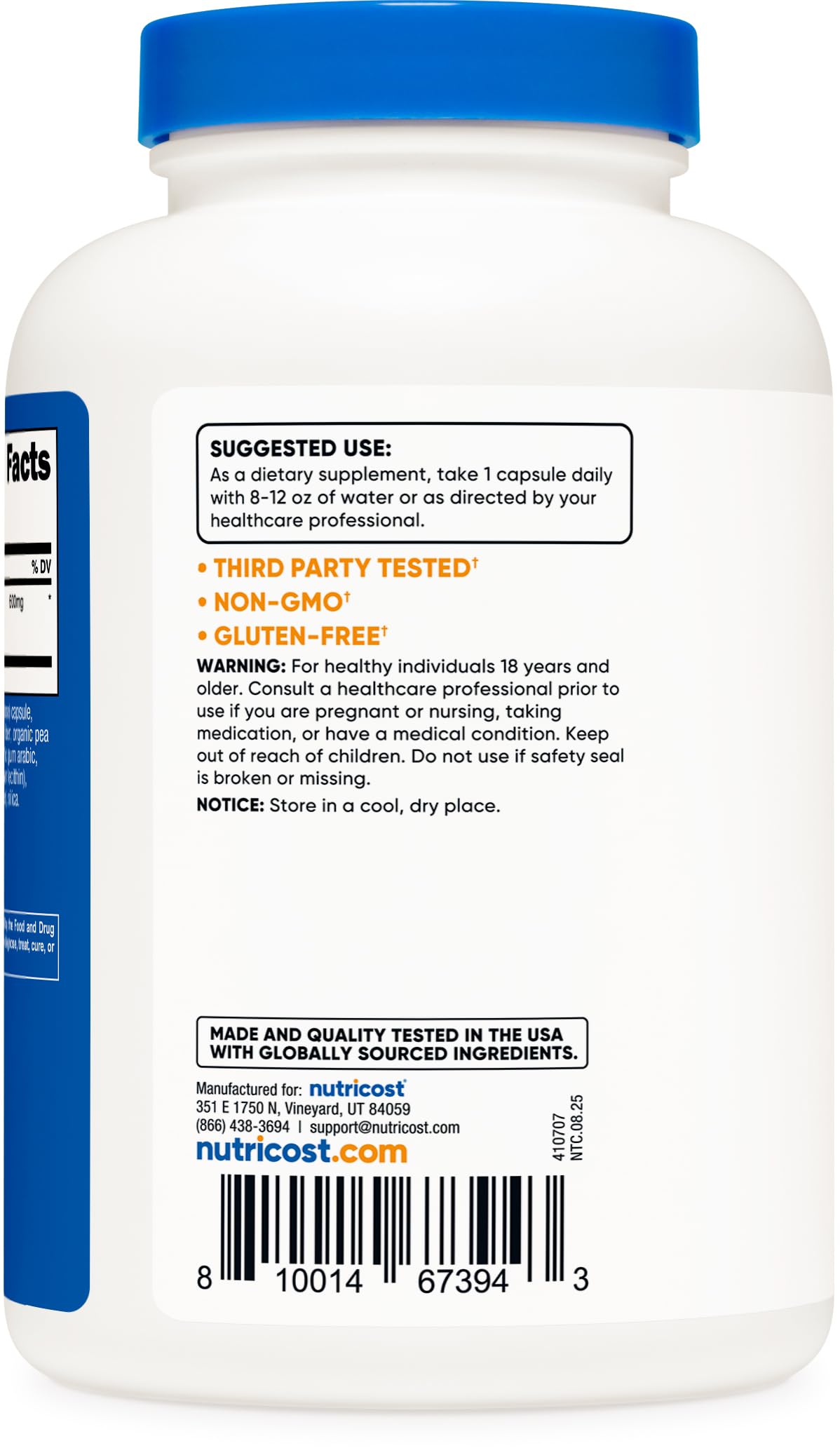 Nutricost Artichoke Extract — pose sur table, usage domestique facile.