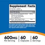 Nutricost Ashwagandha Capsules 60 – flacon prêt à intégrer la routine.