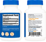 Boîte Nutricost Astaxanthin sur fond blanc, aperçu clair des capsules.