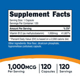 Nutricost B12 1000 mcg bouteille : format pratique pour des prises régulières