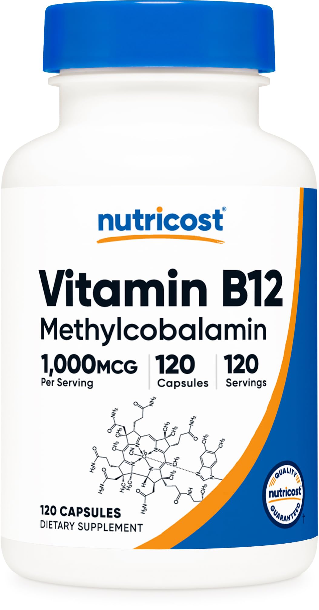 Nutricost B12 1000 mcg capsule : complément pratique pour l'énergie quotidienne