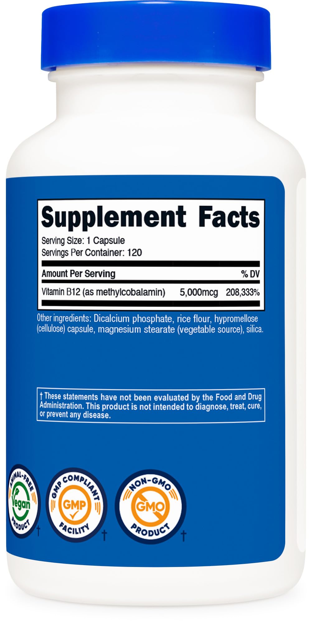 Usine certifiée GMP et FDA pour Nutricost B12 5000mcg.
